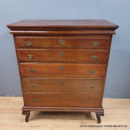 Antique Cherry Chest Of Drawers (LOCAL PICKUP ONLY)