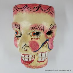 Double Face Carved & Painted Mexican Mask