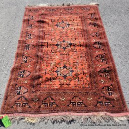 Hand Knotted Wool On Wool Turkmen Carpet 52' X 76'
