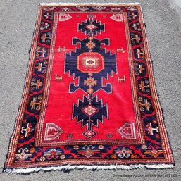 Wool On Cotton Hamadan Carpet 52' X 84'