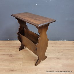 Vintage Mahogany Magazine Stand (LOCAL PICKUP ONLY)