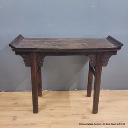 Antique Chinese Altar Table  32' H X 38' W X 13' D