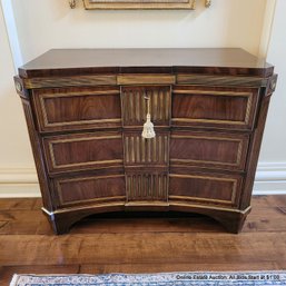 Mahogany Concave-Front Neoclassical Chest Of Drawers From Bromley Antiques (LOCAL PICKUP ONLY)