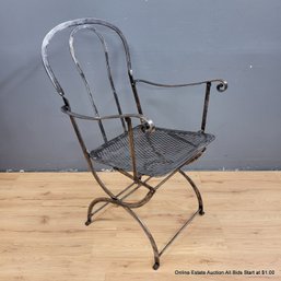 Antique Stainless Steel Lawn Chair From Paris (LOCAL PICKUP ONLY)