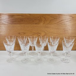 11 Waterford Lismore 5 7/8'H Claret Wine Glasses