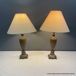 Pair Of 28' Tall Table Lamps (local Pickup Only)