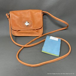 J. Crew Leather Magic Wallet NWT & Fossil Leather Cross Body Handbag