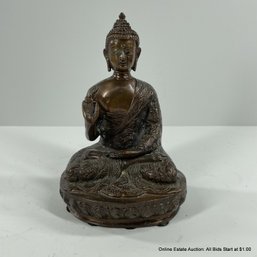 Old Chinese Bronze Seated Buddha