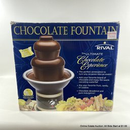 Two-Tiered Chocolate Fountain From Rival, In Original Box