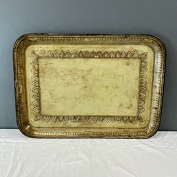 Regency/ William IV Enamel, Gilded & Painted Decorated Tray