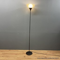 Torchiere Black Metal Floor Lamp (local Pick Up Only)