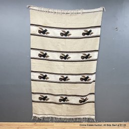 Repeating Bird Woven Wall Tapestry