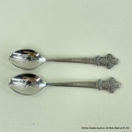 Pair Of Rolex Bucherer Of Switzerland Lucerne Lion Spoons