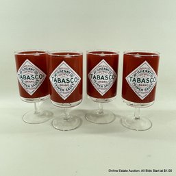 Four Tabasco Stemware Glasses