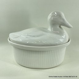 Ceramic Oval Baking Dish With Duck Lid