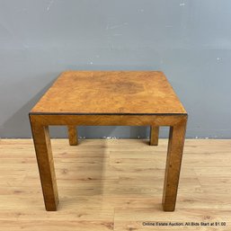John Widdicomb Mid-Century Modern Burl Wood Side Table (LOCAL PICK UP ONLY)