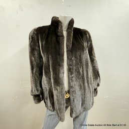 Foerester Furs Seattle Espresso Colored Mink Fur Coat