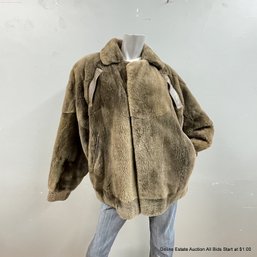 Foerester Fur Men's Fur Coat With Leather Details