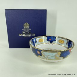 Royal Worcester Millennium Bowl In Presentation Box