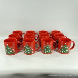 12 Waechtersbach Christmas Mugs