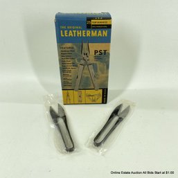 The Original Leatherman In Box With Leather Sheath 2 Japanese Style Thread Snips