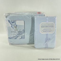 Wamsutta Jersey Knit Queen Sheet Set And Two King Pillowcases In Original Packaging