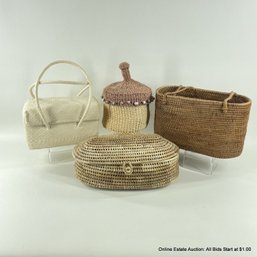 4  Small Decorative Baskets