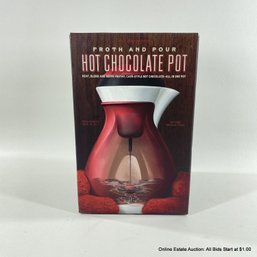 Williams & Sonoma Froth & Pour Hot Chocolate Pot 32oz. In Box