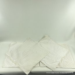 Four Cotton Applique 16' Pillow Covers