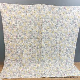 Garnet Hill Cotton Patchwork Quilt 92' X 92'