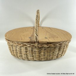 Hing-Top Lidded Basket 19.5' X 14.5' X 13' (LOCAL PICKUP ONLY)