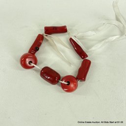 7 Coral Beads .75' - 1.25'