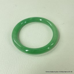 Candy Apple Jadeite Bangle Bracelet