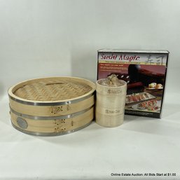 Sushi Magic Sushi Makers Kit & Bamboo Steamers