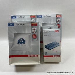 10 Miele GN AirClean 3D Efficiency Bags & 1 Active HEPA Filter