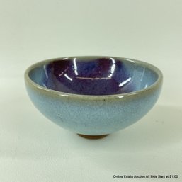 Vintage Glazed Ceramic Bowl 5'