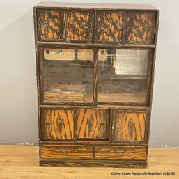 Tansu Cabinet With Glass Doors (LOCAL PICK UP ONLY)