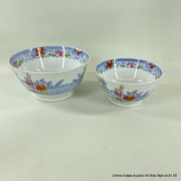 Pair Of 19th Century Graduated Porcelain Bowls By Samuel & John Rathbone