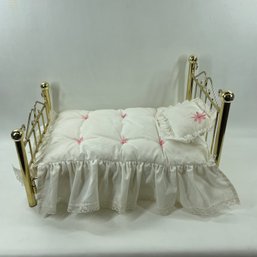 American Girl Brass Bed, Mattress, Comforter, Pillow