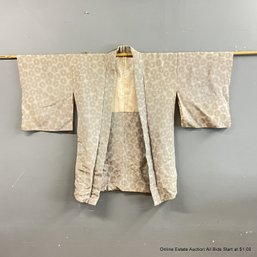 Japanese Silk Brocade Short Kimono