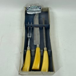 Vintage Sheffield Stainless Blades Forever Sharp Carving Set