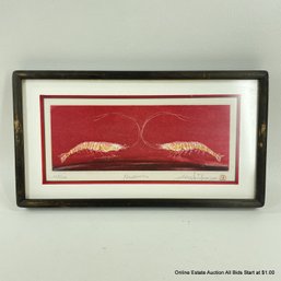 Hiroto Norikane Prawns Etching, Pencil Signed 123/150