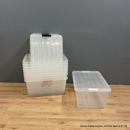 10 Monoflo & Iris Lock-Tight Lidded Storage 11 Gallon Totes (LOCAL PICKUP ONLY)