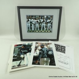 3 Vintage 1999 Seattle Mariners Photos 1 Framed
