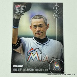 2016 Topps NOW Ichiro Suzuki 327-a 3000 Hits Trading Card