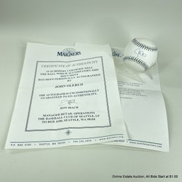 John Olerud 2001 All-Star Game Autographed Baseball With Seattle Mariners C.O.A.