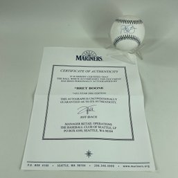 Bret Boon Autographed Baseball 2001 All-Star Game With Seattle Mariners C.O.A.