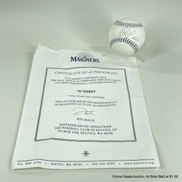 Ichiro Suzuki Autographed 2001 All-Star Game Baseball