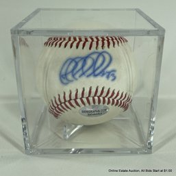 Jeff Nelson Autographed Baseball With Sidsgraphs Hologram In Display Box