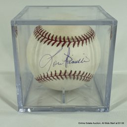 Lou Piniella Autographed Baseball With Hologram In Display Box